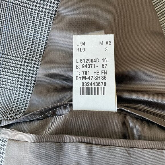 Ralph Lauren Men's 100% Wool Gray Plaid 3 Piece Suit - 46 L - Picture 5 of 7